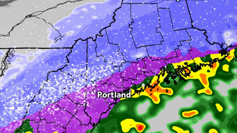 Maine snowstorm timeline: When snow, sleet and rain will start and end