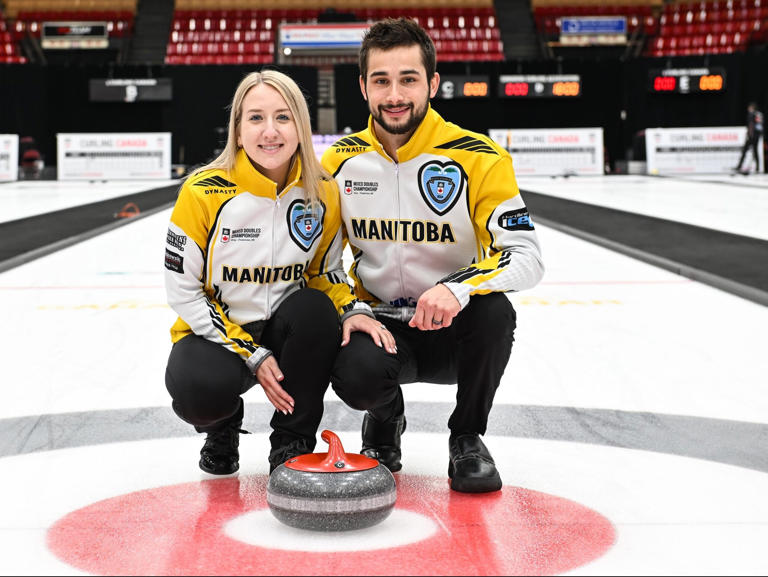 Kadriana and Colton Lott won gold in the 2024 Canadian Mixed Doubles Curling Championship.