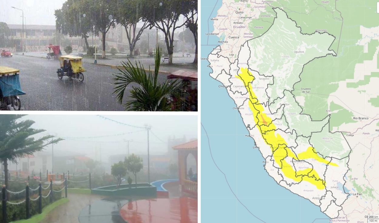 Senamhi Advierte Fuertes Lluvias, Nieve Y Granizo En Lima Y 17 Regiones ...