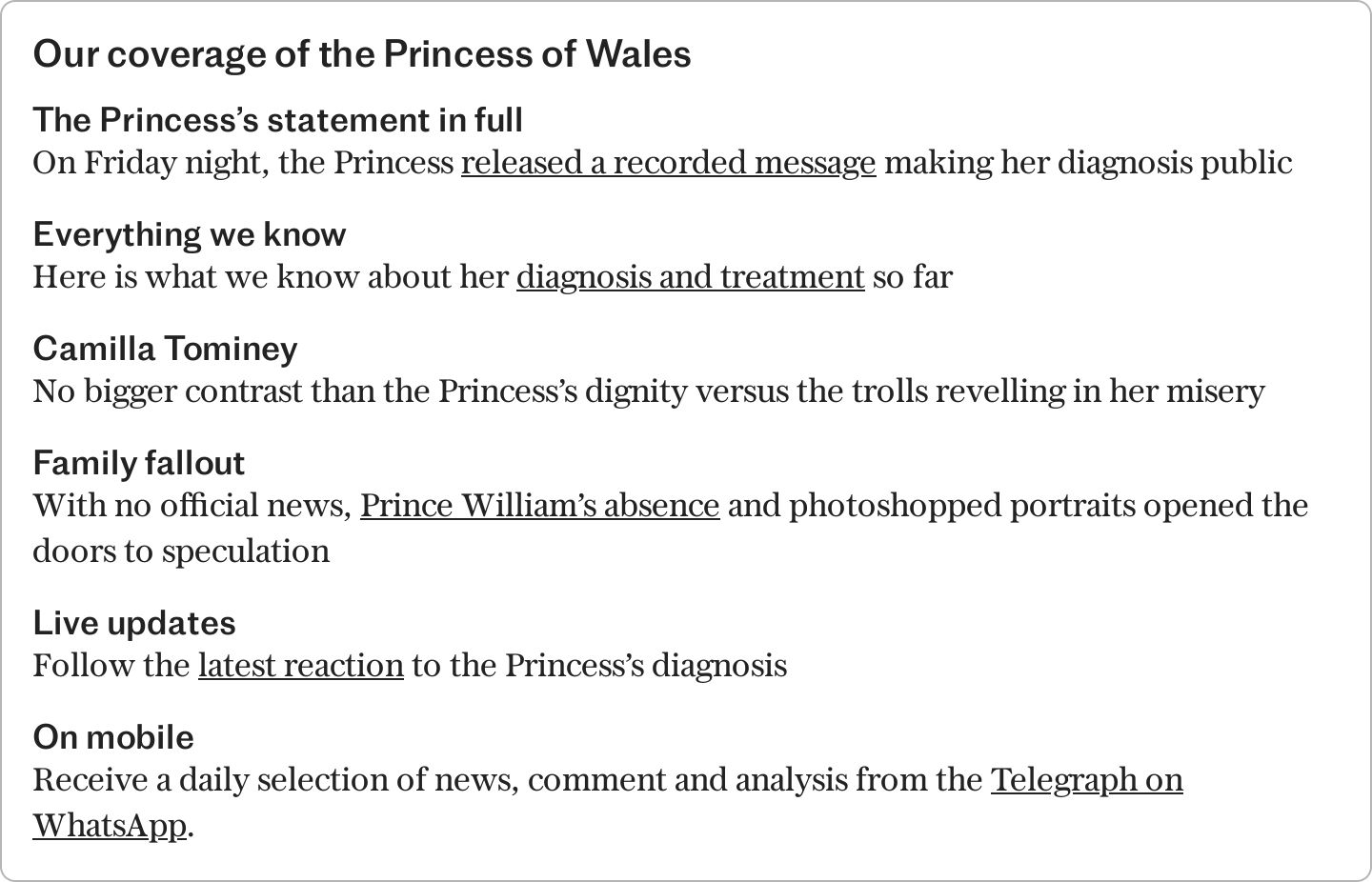 Princess Of Wales’s Diagnosis Message Sparks Huge Rise In Visits To ...