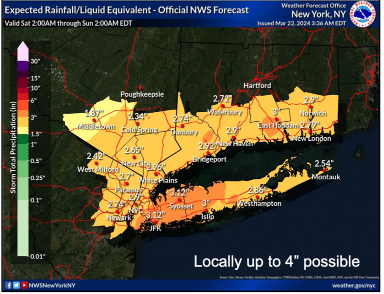 Up To 4 Inches Rain Predicted For Hoboken Area; City Discounts Parking