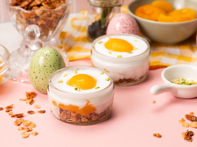 Trick 17 für den festlichen Osterbrunch: Falsches Spiegelei à la Granola