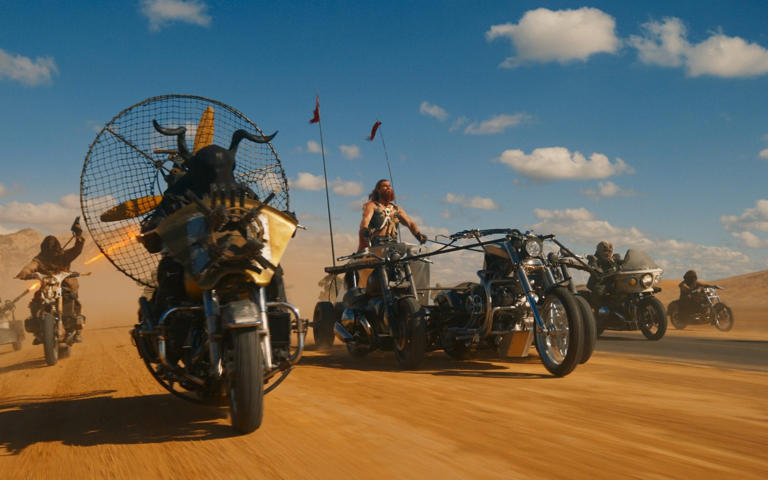 Fast and furious: a scene from Furiosa: A Mad Max Saga - Warner Bros. Pictures