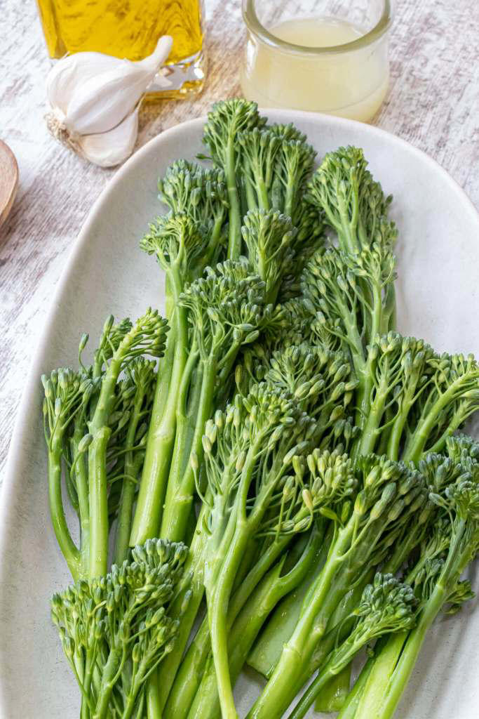 Air Fryer Broccolini with Garlic and Lemon