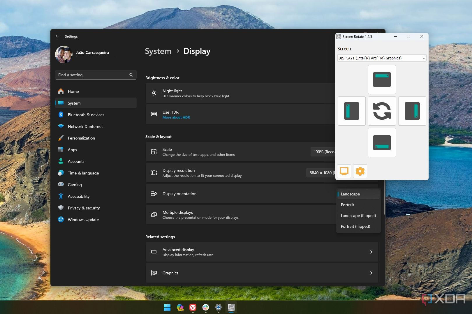 How to rotate your screen in Windows 11