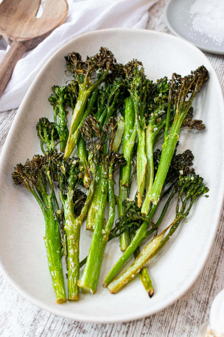 Air Fryer Broccolini with Garlic and Lemon