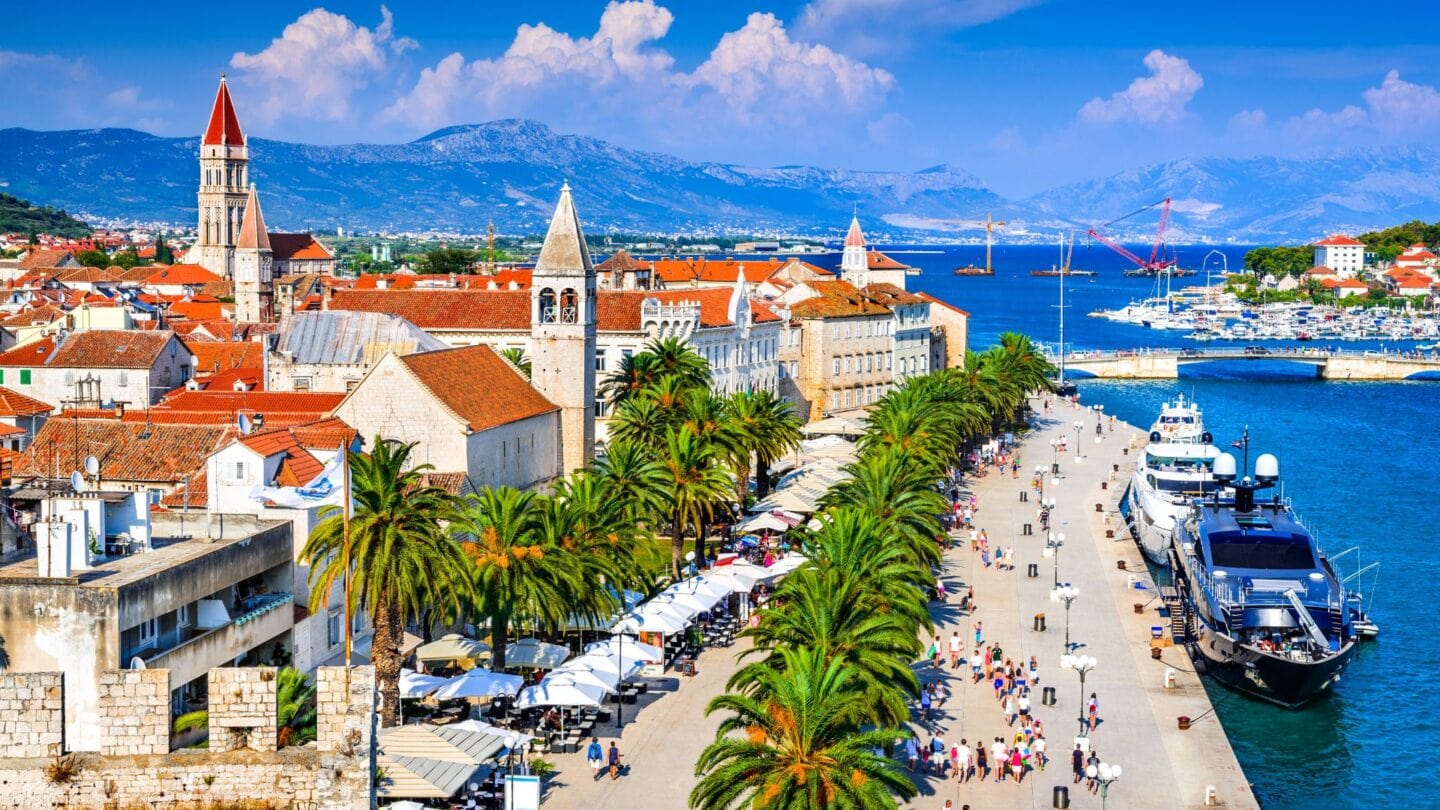<p>A UNESCO World Heritage Site, Trogir lies on the Adriatic coast and displays the finest works of Venetian architecture. Tourists can stroll along the Promenade, explore the city museum, or enjoy a jet ski safari.</p>