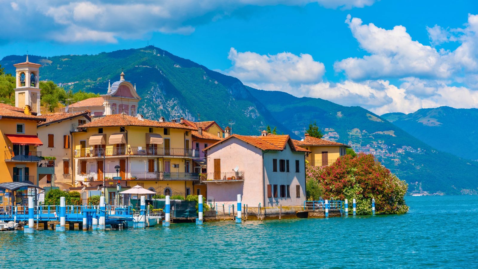 <p><span>Most tourists exploring northern Italy’s lakes flock to Lake Garda or Como. However, between those famous bodies of water is another that’s equally beautiful – and less touristy.</span></p><p><span>Lago d’Iseo (Lake Iseo) is great for cooling off on hot days; mountains surround it, and there’s an island at its center called Monte Isola, which is fun to explore. Throw in its lively lakefront bars and restaurants, and Lago d’Iseo is another hidden gem in Italy.</span></p>