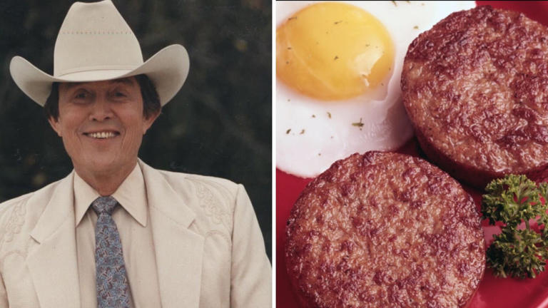 Jimmy Dean was a country music star and TV host who found futher fame as the founder of a supermarket breakfast sausage patty brand bearing his name. Courtesy Jimmy Dean Museum; Tom Kelley/Getty Images