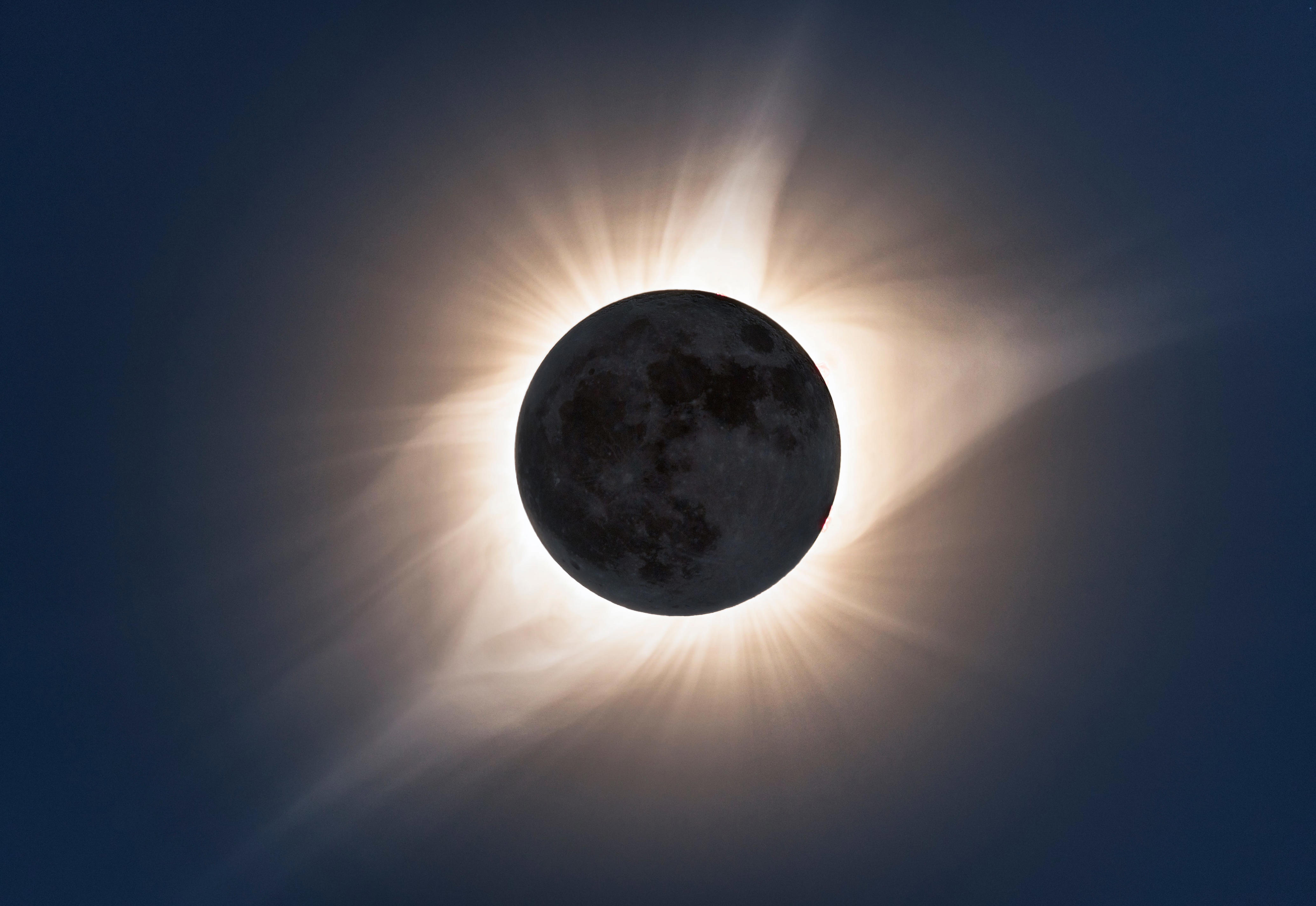 The 2017 total solar eclipse at 100% totality. <a>John Finney photography / Getty Images</a>
