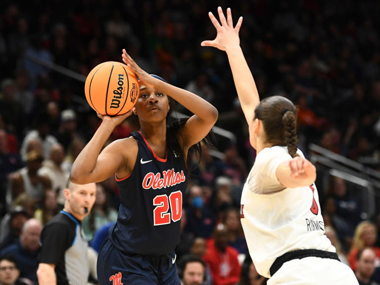 What channel is Ole Miss women's basketball vs. Notre Dame on today