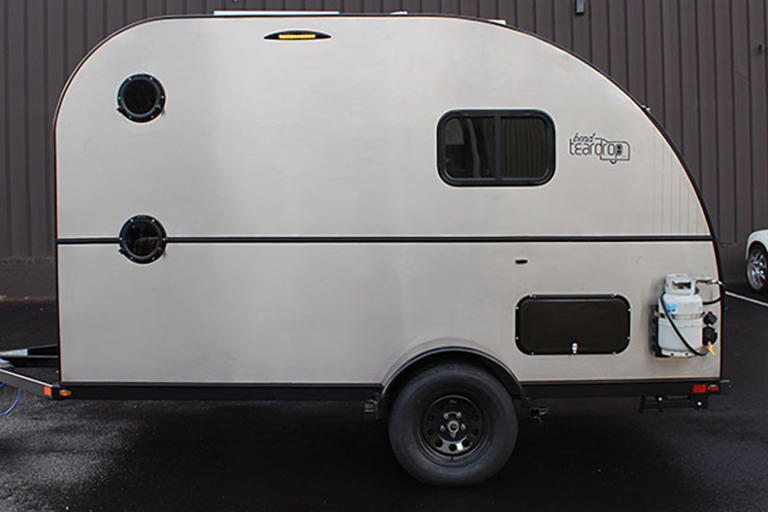 You can stand in this unique high-roof teardrop trailer (and it sleeps ...