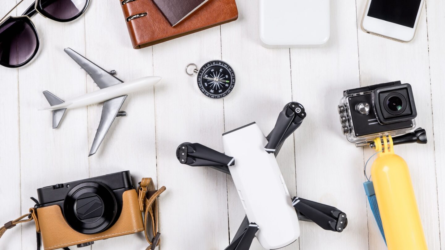 <p>Photo Credit: Shutterstock</p> <p>Enhance your tech setup with trendy accessories that elevate your travel experience. Consider investing in a fashionable phone case, laptop sleeve, or camera strap that showcases your personal style and safeguards your devices. Keep your gadgets organized with cable organizers, earbud cases, and portable speakers, ensuring seamless travel with your tech essentials.</p>