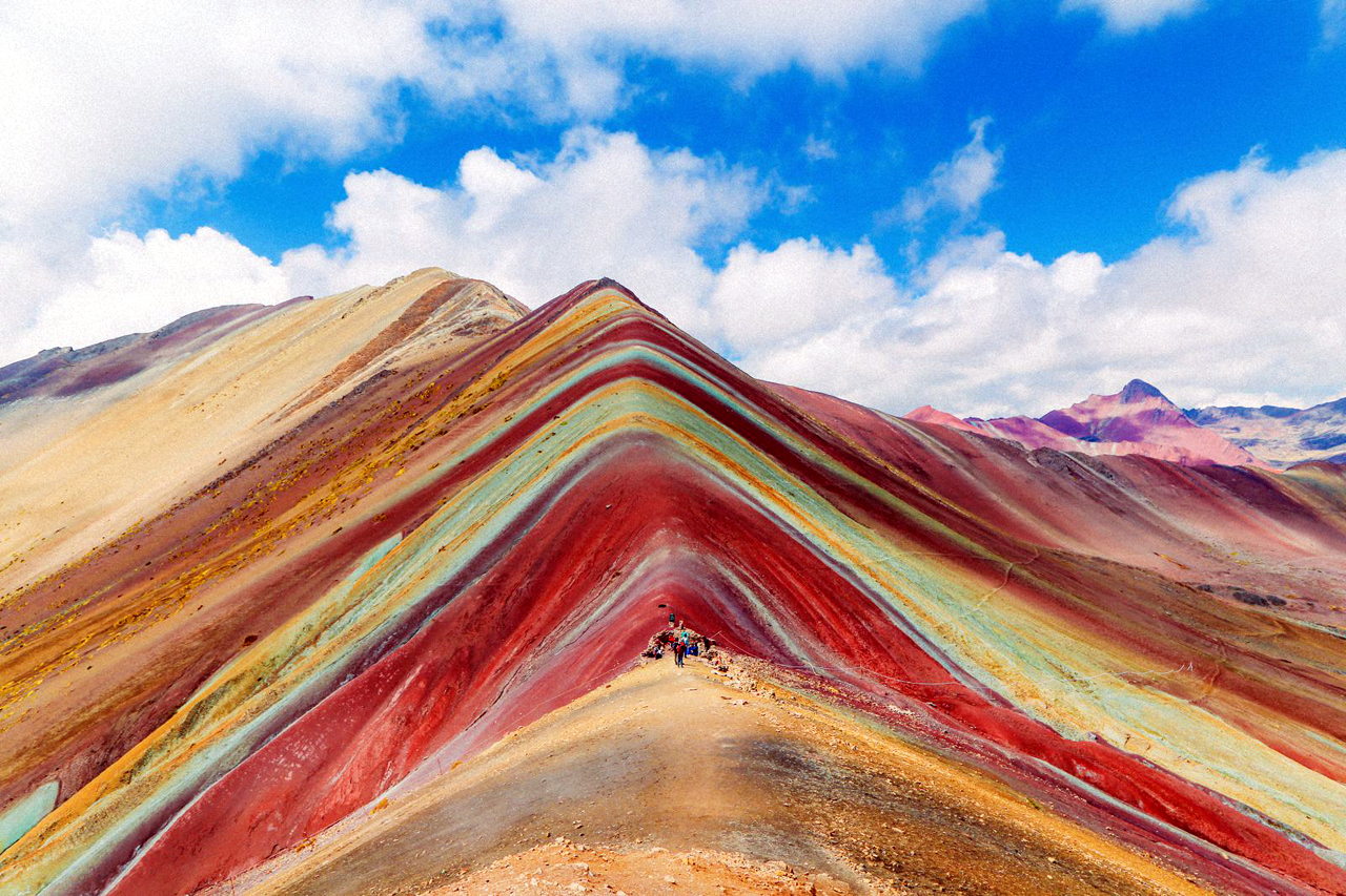 The Rainbow Mountains of Peru, also known as Vinicunca or Montaña de Siete Colores (Mountain of Seven Colors), present one of the most stunning natural wonders in the world.