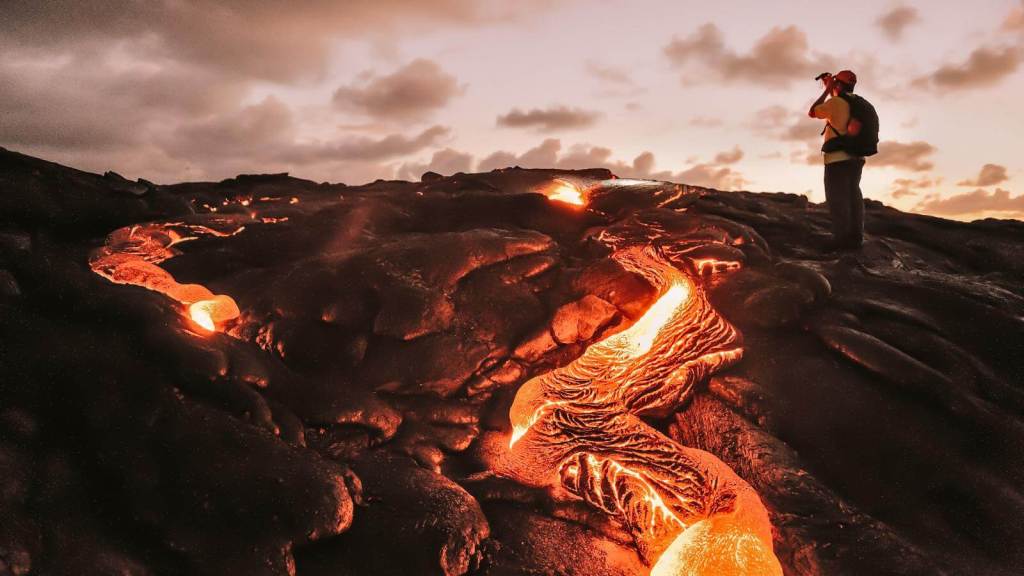 <p>At an altitude of 4090 feet, Kilauea is one of the most active volcanoes in the world. It has been erupting periodically since 1983, the most recent being on September 16, 2023.</p><p>Despite being an active volcano, Kilauea is one of those mountains that is hiked throughout the year. Hiking on Kilauea gives unbeatable views of the Hawaiian Rainforest, and sometimes steam rises from the bottom of the crater. Although you can hike this volcano independently, hiring a professional tour guide will enhance your overall experience.</p><p class="has-text-align-center has-medium-font-size">Read also: <a href="https://worldwildschooling.com/most-dangerous-tourist-destinations/">Extreme Destinations for the Bravest of Souls</a></p>