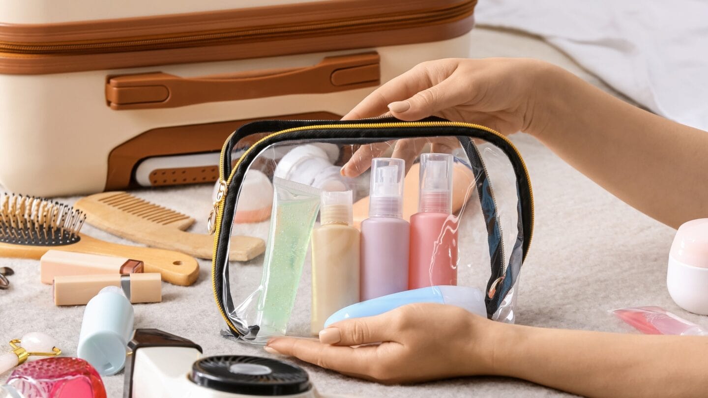 <p>Photo Credit: Shutterstock</p> <p>Ensure you look and feel your best on the road by packing travel-sized beauty essentials and a small first aid kit. Opt for multi-functional products like a tinted moisturizer with SPF, hydrating lip balm, and travel-sized perfume to stay fresh throughout your journey. </p>