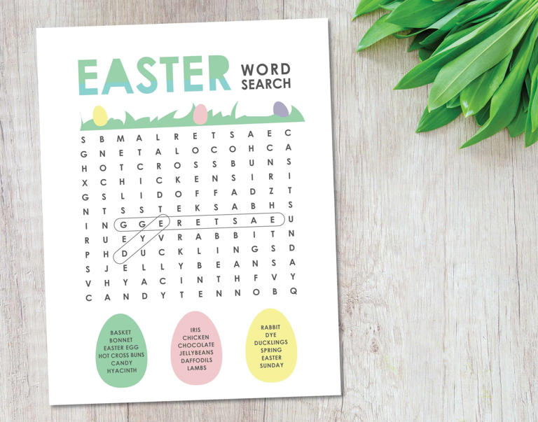 Free Printable Easter Word Search