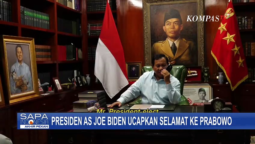 Momen Presiden AS Joe Biden Ucapkan Selamat Ke Prabowo Melalui ...