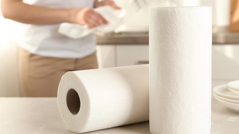 Why You Should Avoid Cleaning Or Drying Dishes With Paper Towels