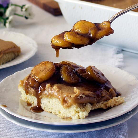 Bananas Foster Butter Cake