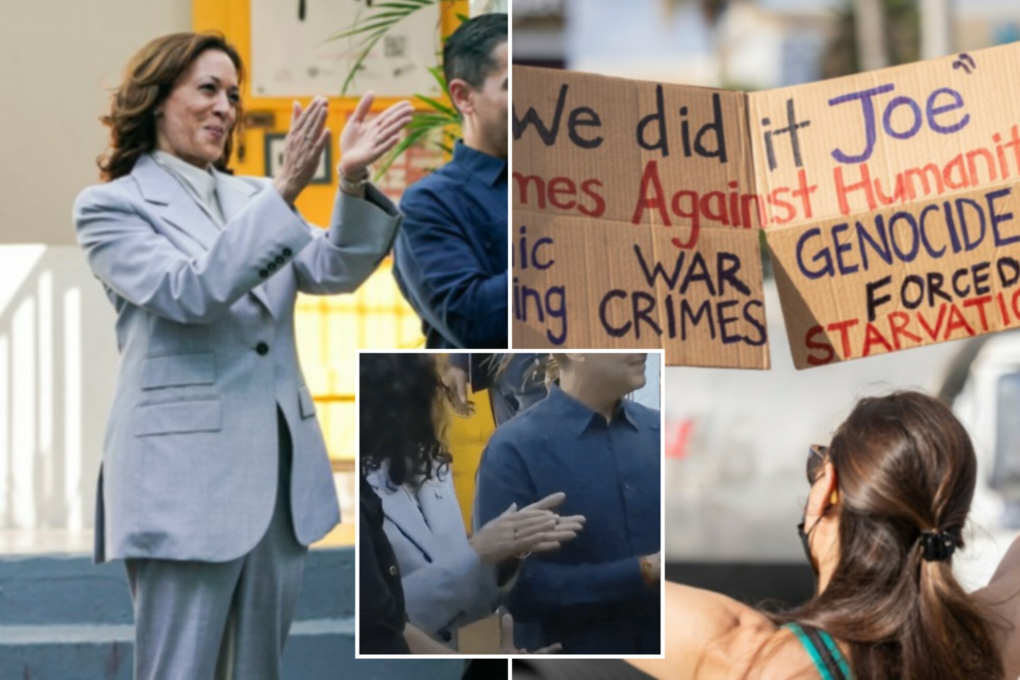 Kamala Harris Unknowingly Claps To Song In Spanish Protesting Her ...