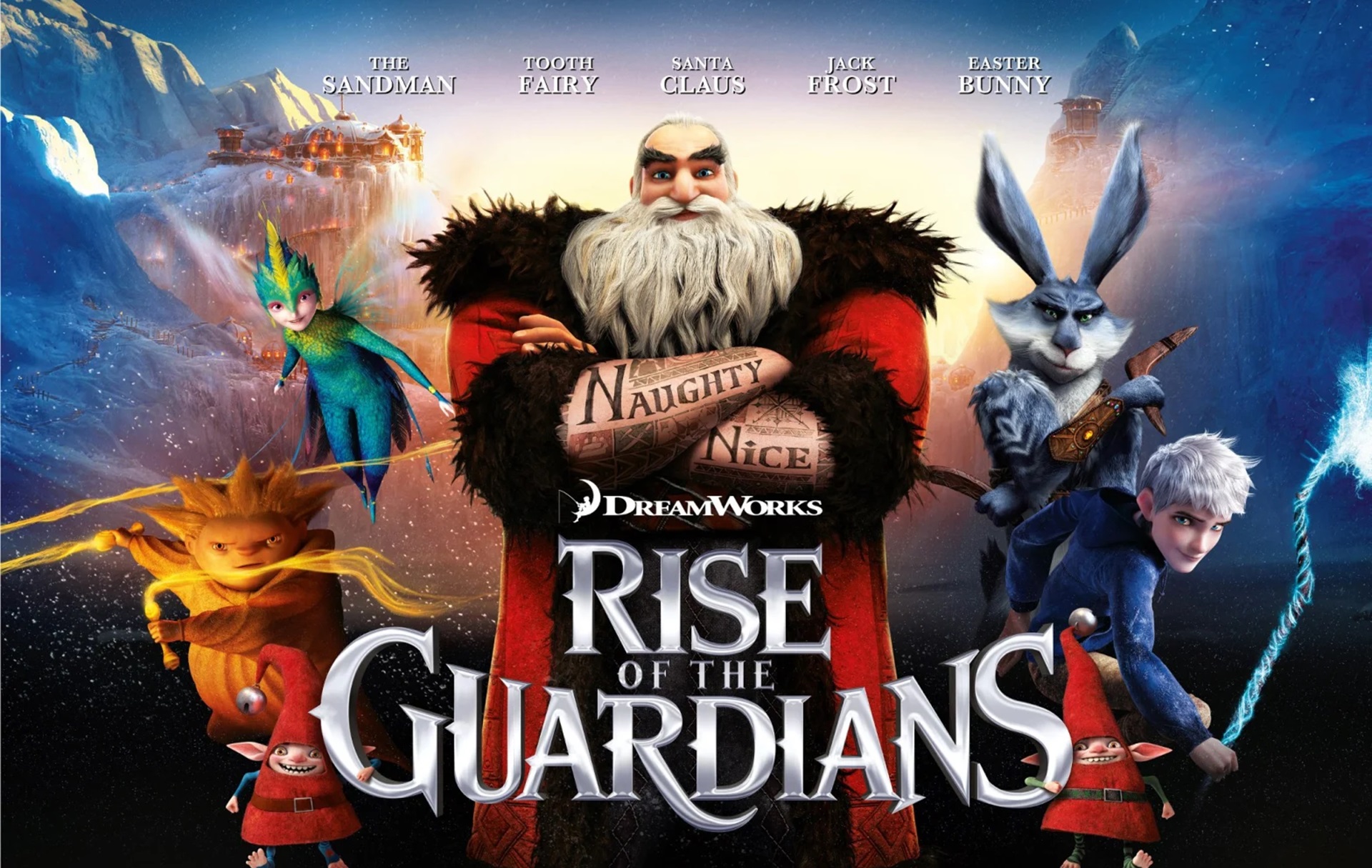 <p>While this might not be classified as 100% Christmas film, your kids will enjoy seeing all of their favorite holiday and mythological characters in action: from Jack Frost, to Santa, to the Tooth Fairy and the Easter Bunny.</p>