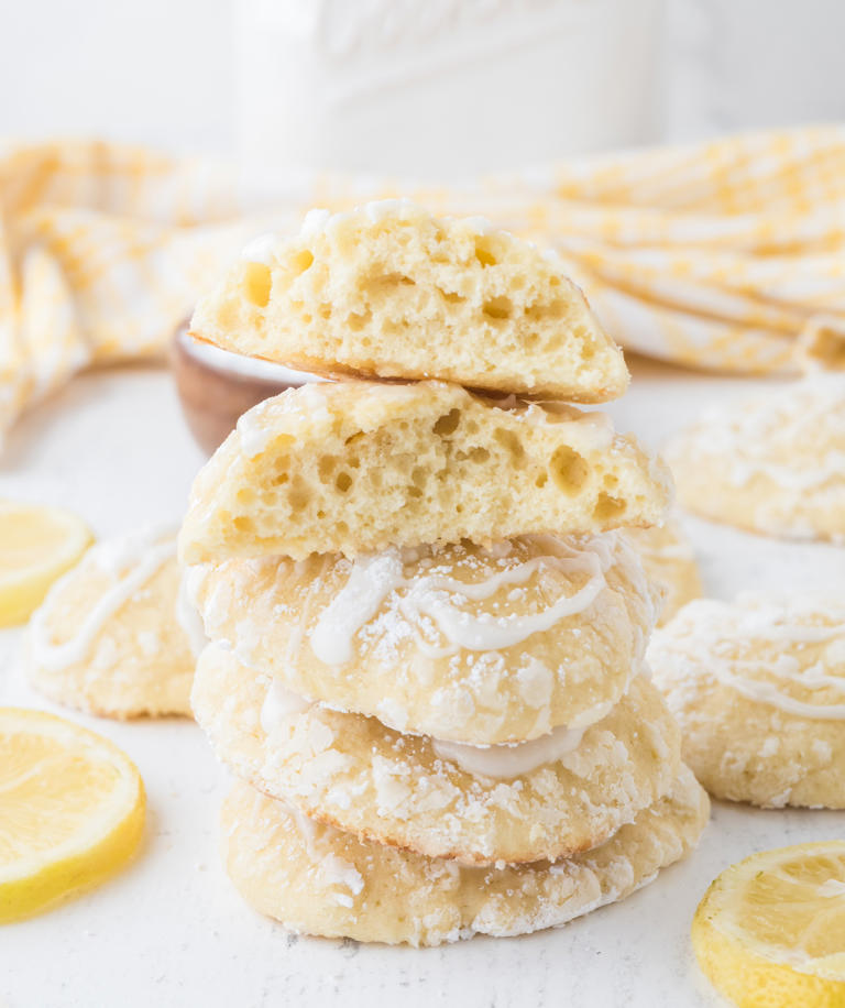 Lemon Cookies with Sugar Glaze