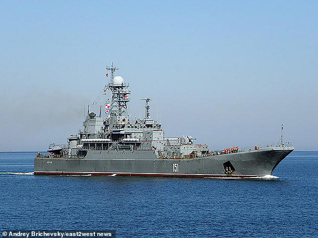 Blow to Putin as two £170m Russian warships 'are hit by Ukraine ...