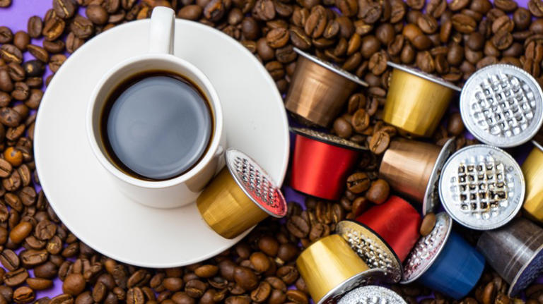 Coffee pods and espresso beans