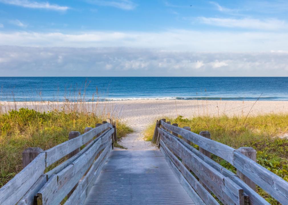 <p>- Number of beaches: 5<br> - Beach length: 7.37 miles<br> - Average swim season length: 218 days<br> - Average county summer temperature: 82.4 degrees<br> - Median home price: $389,600</p>