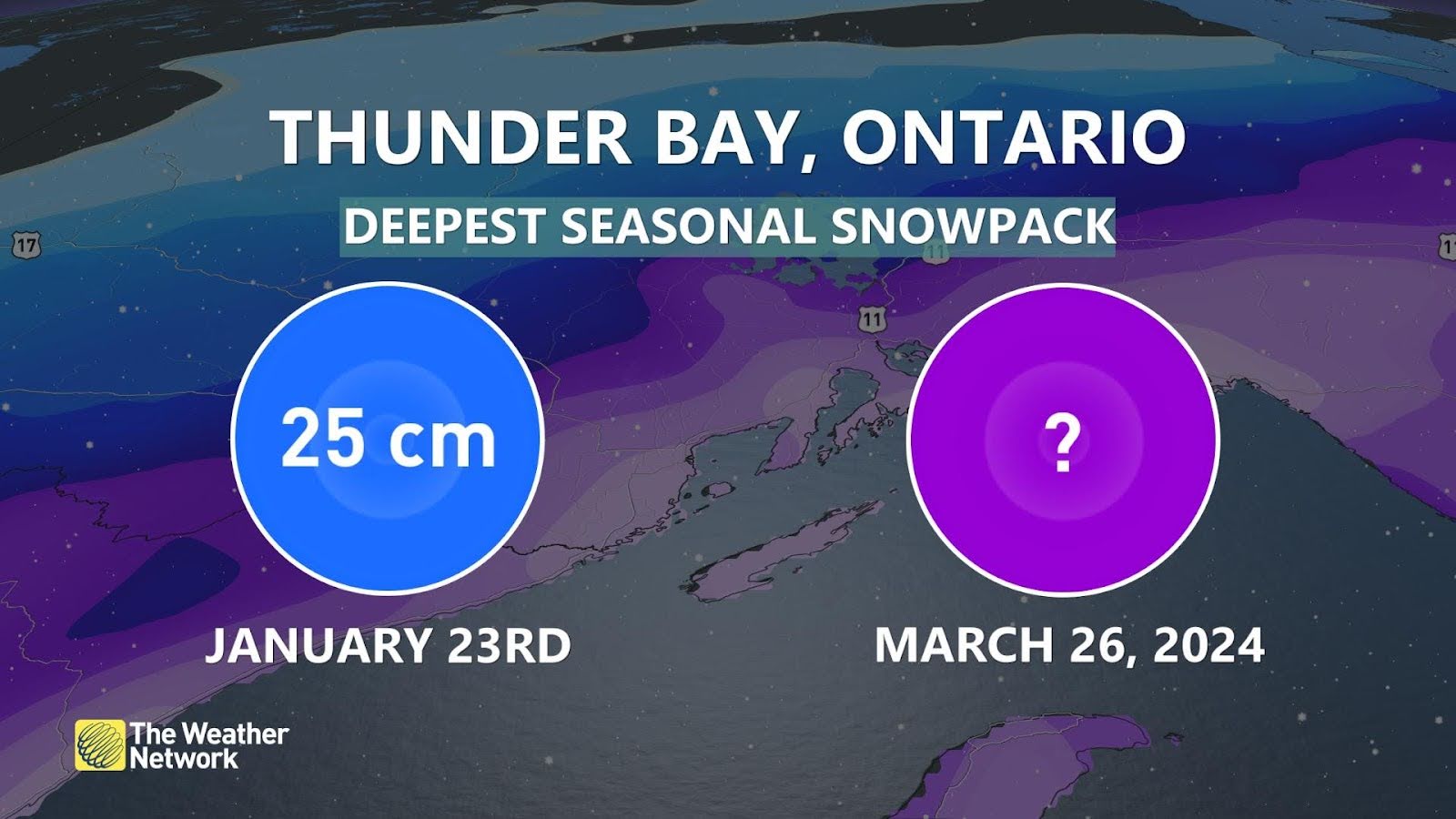 prolonged snowfall nears end in northwestern ontario, but travel still impacted