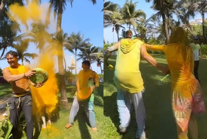 Disha Patani Plays Holi With Tiger Shroff And Akshay Kumar, Viral Video ...