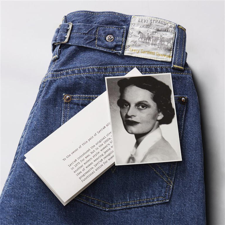 Levi's Vintage Clothing原創復刻支線團隊忠實地重現Levi's檔案庫裡最歷史最悠久的女性丹寧褲。（圖／品牌業者提供）
