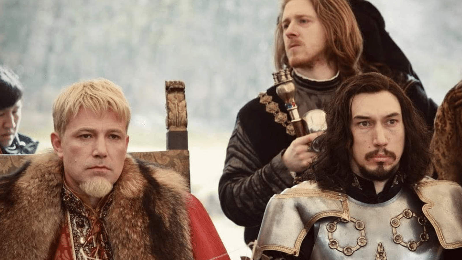 <p>Accused of a heinous crime by his friend’s wife (Jodie Comer), a squire (Adam Driver) is forced to battle the knight (Matt Damon) he once apprenticed for in what would later become known as the last judicial duel in French history.</p><p>Touching upon its historical source material in a wholly unconventional way, <em>The Last Duel</em> presents its central storyline from three different points of view, all told in succession (think of a medieval European version of <em>Rashomon</em>). Director Ridley Scott’s most impressive film in years, The Last Duel raises some poignant questions about truth, perspective, and friendship, boasting fine performances from its three principal leads.</p>