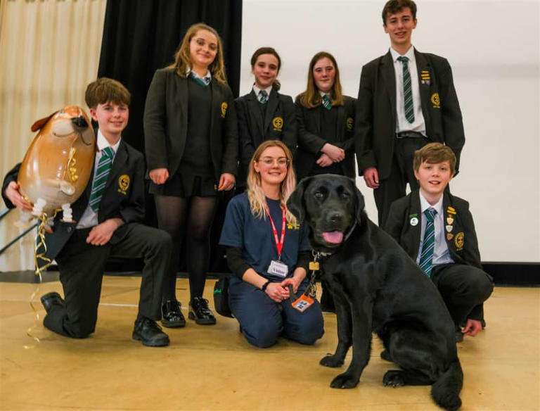 St Bart’s Patterson pupils had a visit from guide dog in training Luker