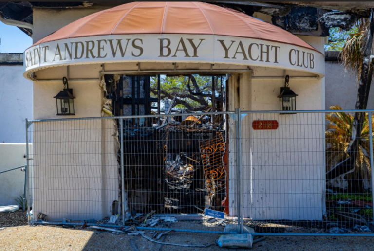 The St. Andrews Bay Yacht Club is intent on rebuilding after the devastating fire.