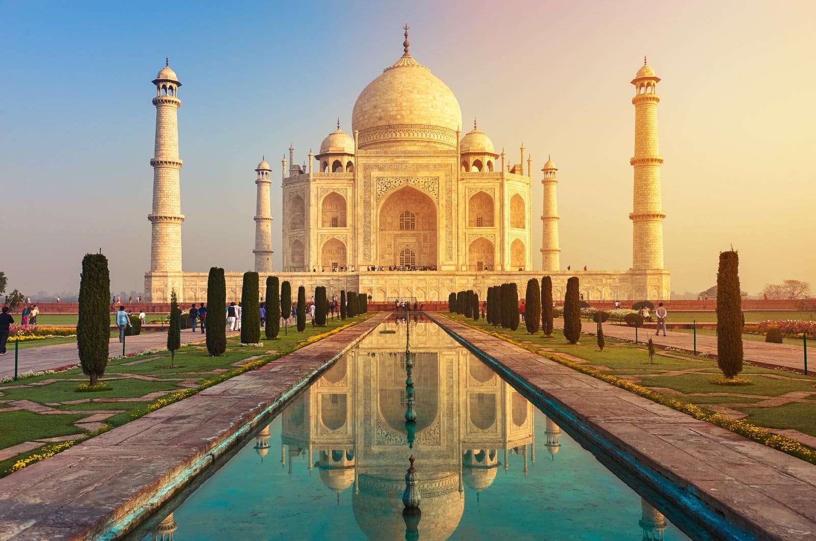 <p class="wp-caption-text">Image Credit: Shutterstock / YURY TARANIK</p>  <p><span>The Taj Mahal, is one of the Seven Wonders of the World, offers a breathtaking sight not to be missed — the sunrise view. Witnessing the first rays of the sun illuminate the white marble mausoleum is a magical experience. The early morning light bathes the Taj Mahal in a soft, golden hue, highlighting its intricate craftsmanship and majestic beauty. This time of day is perfect for photography and allows for a more serene experience, away from the crowds that gather as the day progresses.</span></p>