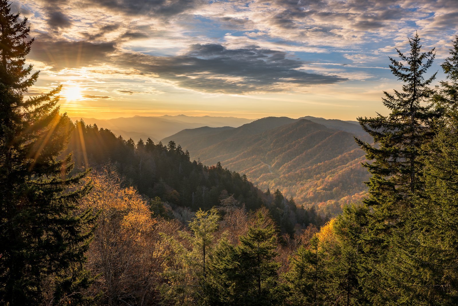 <p class="wp-caption-text">Image Credit: Shutterstock / anthony heflin</p>  <p><span>Straddling the border between North Carolina and Tennessee, Great Smoky Mountains National Park is a UNESCO World Heritage Site and the most visited national park in the United States. The park is renowned for its biodiversity, ancient mountains, and a vast collection of historic buildings.</span></p>