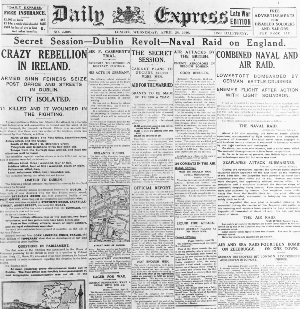 The Easter Rising: Ireland’s insurrection