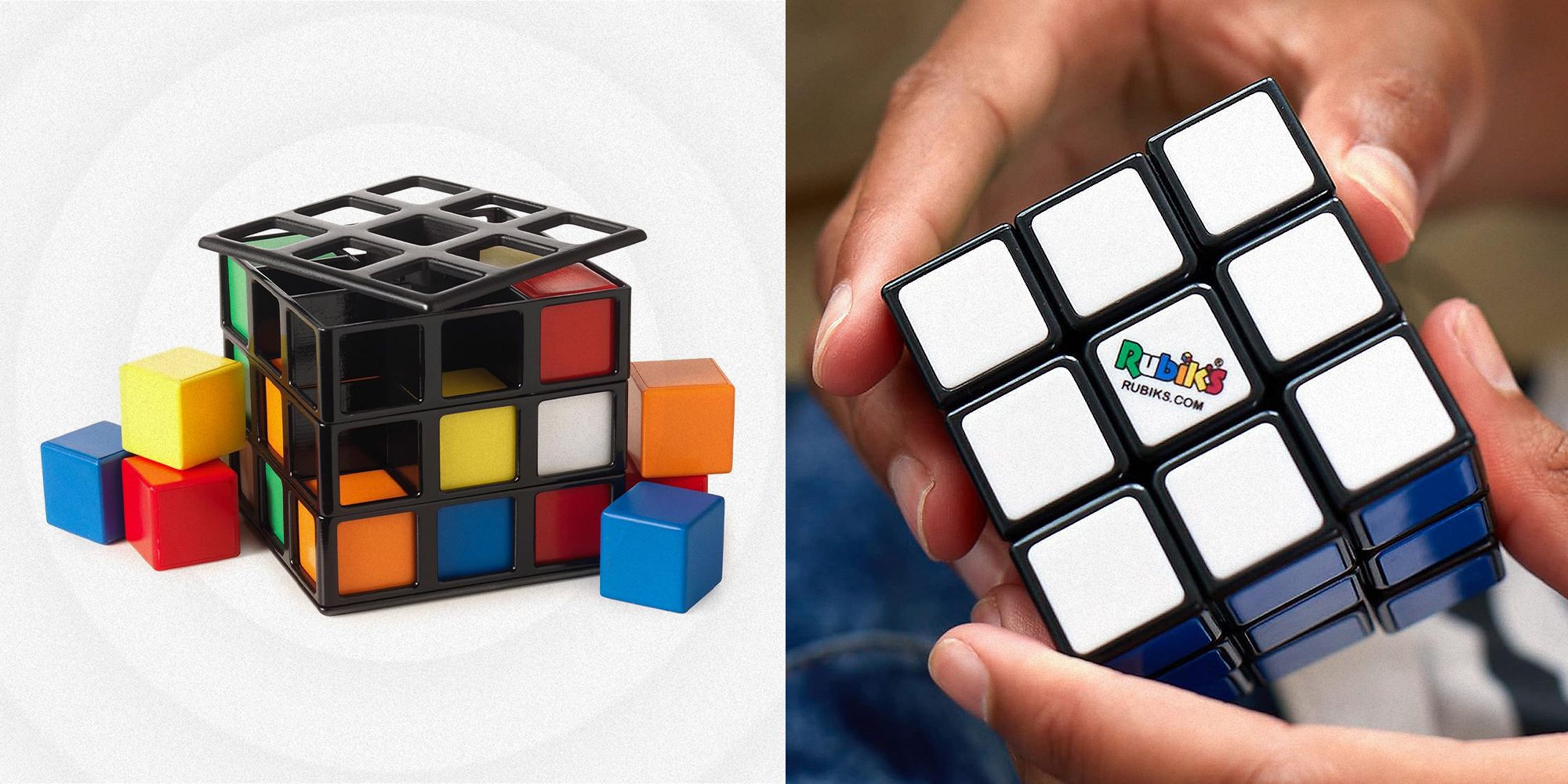 <p>Some toys never go out of fashion. Celebrating its 50th anniversary this year, Rubik’s continues to be the most popular puzzle cube brand in the world, with <a href="https://go.redirectingat.com?id=74968X1553576&url=https%3A%2F%2Ffinance.yahoo.com%2Fnews%2Frubik-cube-still-selling-millions-093000578.html&sref=https%3A%2F%2Fwww.popularmechanics.com%2Fculture%2Fg60190449%2Fbest-rubiks-cubes%2F">around 500 million</a> sold, according to <em>Yahoo Finance</em>. While the classic Rubik’s cube may still be its biggest hit, the company has expanded significantly over the last 50 years, offering other <a href="https://www.popularmechanics.com/culture/gaming/g32156380/hard-puzzles/">puzzles</a> and board games as well. </p><p>With an ever expanding number of cube sizes, the infusion of new games and puzzles in the spirit of the original toy, and improvements made to old classics, there are more Rubik’s products than you can keep track of. Don’t get lost in the colors—for birthdays, game nights, and rainy Saturdays alike, check out our list of the best Rubik’s Cubes and games that the company has to offer. </p><h2 class="body-h2">The Best Rubik’s Cubes</h2><ul><li><strong>The Standard Cube:</strong> <a href="https://www.amazon.com/dp/B092W7D64G?tag=syndication-20&ascsubtag=%5Bartid%7C10060.g.60190449%5Bsrc%7Cmsn-us">The Original 3x3 Rubik’s Cube</a></li><li><strong>Best Table Game:</strong> <a href="https://www.amazon.com/dp/B0CCW4KDHY?tag=syndication-20&ascsubtag=%5Bartid%7C10060.g.60190449%5Bsrc%7Cmsn-us">Rubik’s Gridlock Game</a></li><li><strong>Best Non-Cube Puzzle:</strong> <a href="https://www.amazon.com/Rubiks-Pyramid-Color-Matching-Triangular-Challenging/dp/B09FXCD3M9?tag=syndication-20&ascsubtag=%5Bartid%7C10060.g.60190449%5Bsrc%7Cmsn-us">Rubik’s Pyramid</a></li><li><strong>Best Multiplayer Game:</strong> <a href="https://www.amazon.com/Rubiks-Fast-Paced-Strategy-Challenging-Puzzle-Solving/dp/B09GGXVX1P?th=1&tag=syndication-20&ascsubtag=%5Bartid%7C10060.g.60190449%5Bsrc%7Cmsn-us">Rubik’s Cage Strategy Game</a></li><li><strong>Best Challenge:</strong> <a href="https://www.amazon.com/Professor-Professors-Colour-Matching-Complex-Problem-Solving/dp/B092W9G6B7/?th=1&tag=syndication-20&ascsubtag=%5Bartid%7C10060.g.60190449%5Bsrc%7Cmsn-us">Rubik’s Professor 5x5 Cube</a></li></ul><h2 class="body-h2">What to Consider</h2><h3 class="body-h3">What Does Rubik’s Make Besides Cubes?</h3><p>Rubik’s has combination puzzles in different sizes and shapes, including pyramids, 5x5 cubes, and even twisting puzzles that you rearrange into geometric shapes. Beyond the classic cubes, Rubik’s now has several games that play on the color combining that put the brand on the map. These include head-to-head color match races, grid-style puzzles, and even a three-dimensional version of tic-tac-toe.</p><p>Rubik’s now offers a full range of puzzles, cubes, and brain teasers, which may scratch the same sort of itch as the original. That said, if you’re a speed cuber or looking to get into competitive cubing, we don’t recommend a classic Rubik’s Cube. </p><p>While the company may have invented the puzzle, even the smoothest Rubik’s cubes don’t have the motion and movement capabilities to handle top-level performance in competitive speed cubing, where players compete to solve puzzles like the Rubik’s Cube. Despite being the original cube, Rubik’s isn’t competitive cubers’ preferred brand—other options, like the <a href="https://www.amazon.com/dp/B08Q7QMHZB/?th=1&tag=syndication-20&ascsubtag=%5Bartid%7C10060.g.60190449%5Bsrc%7Cmsn-us">Gan 11 M Pro from CuberSpeed</a>, have smoother motions and perks like internal magnets to speed up solve times.</p><h3 class="body-h3">Number of Players</h3><p>The traditional Rubik’s Cube is made for solo use. Many of the newer Rubik’s games accommodate two to four players at a time. These games are typically head-to-head and are either speed- or strategy-based. If you’re looking for something solo, opt for classic cubes or <a href="https://www.popularmechanics.com/culture/g46648044/3d-brain-teaser-puzzles/">brain teaser</a> puzzles with one-player challenges.</p><h3 class="body-h3">Level of Difficulty</h3><p class="body-text">All Rubik’s games and puzzles have a suggested age printed on the box. While they are certainly not gospel, buying a game above the age range of the user might run the risk of them struggling to understand or enjoy it. That said, with many of the Rubik’s items meant to be tinkered with, pored over, and figured out over a long period of time, don’t shy away from buying them as a gift for someone who loves to problem solve, regardless of age.</p><p><a class="body-btn-link" href="https://www.popularmechanics.com/science/math/a30244043/solve-rubiks-cube/">The Amazing Math Inside the Rubik’s Cube</a></p><h2 class="body-h2">How We Selected</h2><p class="body-text">My goal was to include Rubik’s products that hold true to the original spirit of that first cube while incorporating new social and competitive elements (for replay value and a bit of extra fun). I started with several categories to fill: the best games to play with friends or family, the best that flip the original cube form factor on its head, and the toughest puzzles, to name a few. With those in mind, I began my search for the best Rubik’s puzzles by scouring the full list of games the brand makes prioritizing a good mix of play styles and creative takes on the classic. There are, of course, some classic choices that most people know and love already, too.</p><p>While the phrase “Rubik’s Cube” has become colloquially synonymous with any 3x3 or 5x5 combination puzzle, I stuck to official Rubik’s games. We went through all of the company’s offerings and selected items that offered the most variety of play and the most creative takes on the classic game. Here you’ll find Rubik’s products that show off the original spirit of the first cube while incorporating new social and competitive elements that add replay value and a bit of extra fun.</p>