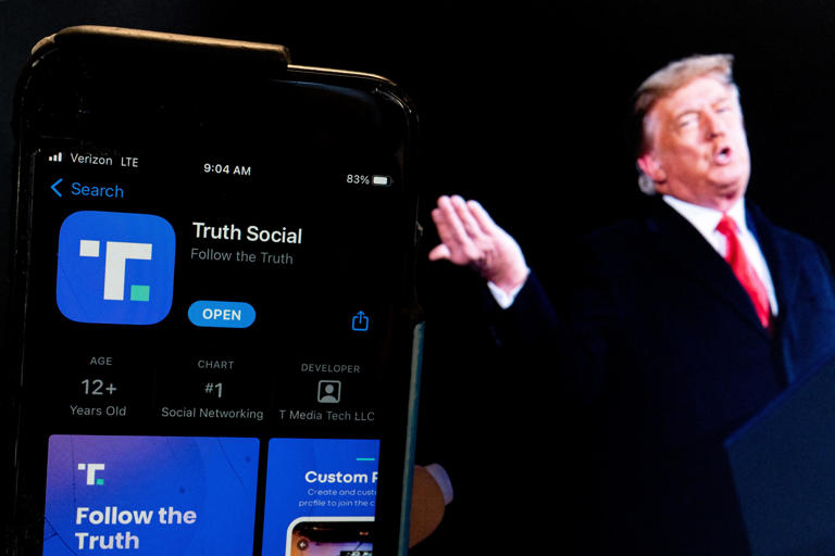 DJT having a good first day Trump's Truth Social media stock price
