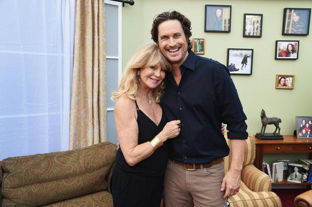 Oliver Hudson and Goldie Hawn attend 