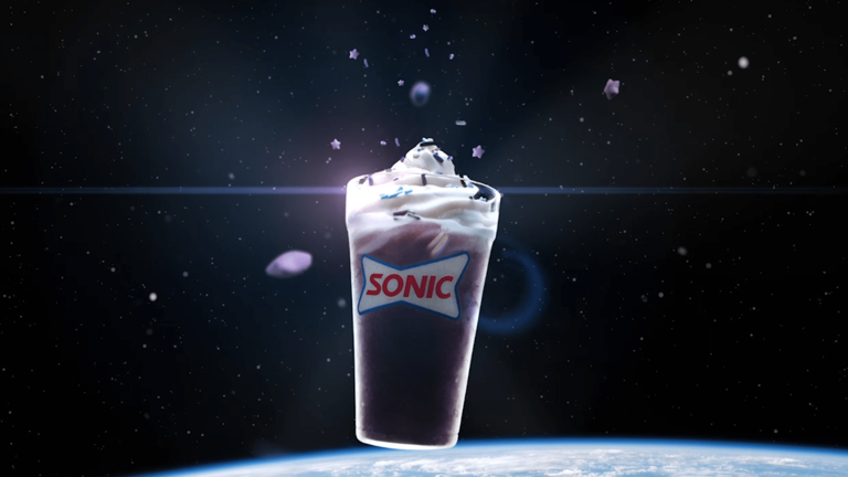 Sonic is just one of many businesses offering solar eclipse deals with their Blackout Eclipse Slush Float.