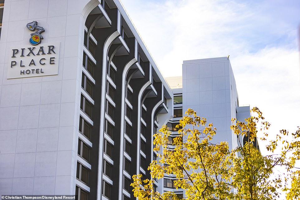 Inside the new Pixar Place Hotel in Disney California Adventure Park