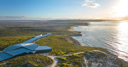 Southern Ocean Lodge is located on the coast of remote Kangaroo Island, 70 miles south of Adelaide.