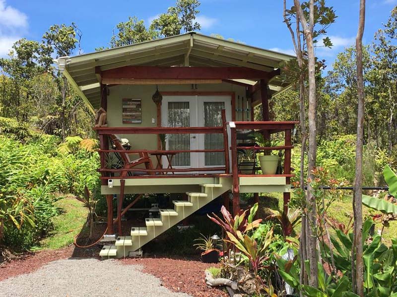 <p>If you’ve always dreamt of spending your time in a cute cabin at a prime natural spot, then you must make way for the Rainforest Volcano Eco Cabin, which sits in a sectioned portion of the forest near Hawaii’s volcanic OhiaLani Road. </p><p>Both cabins/lodges are off-the-grid, running on solar power and using rainwater for consumption, so you will have a low ecological footprint. Guests can use organic ingredients for cooking and spend their days exploring the blissful location.</p>