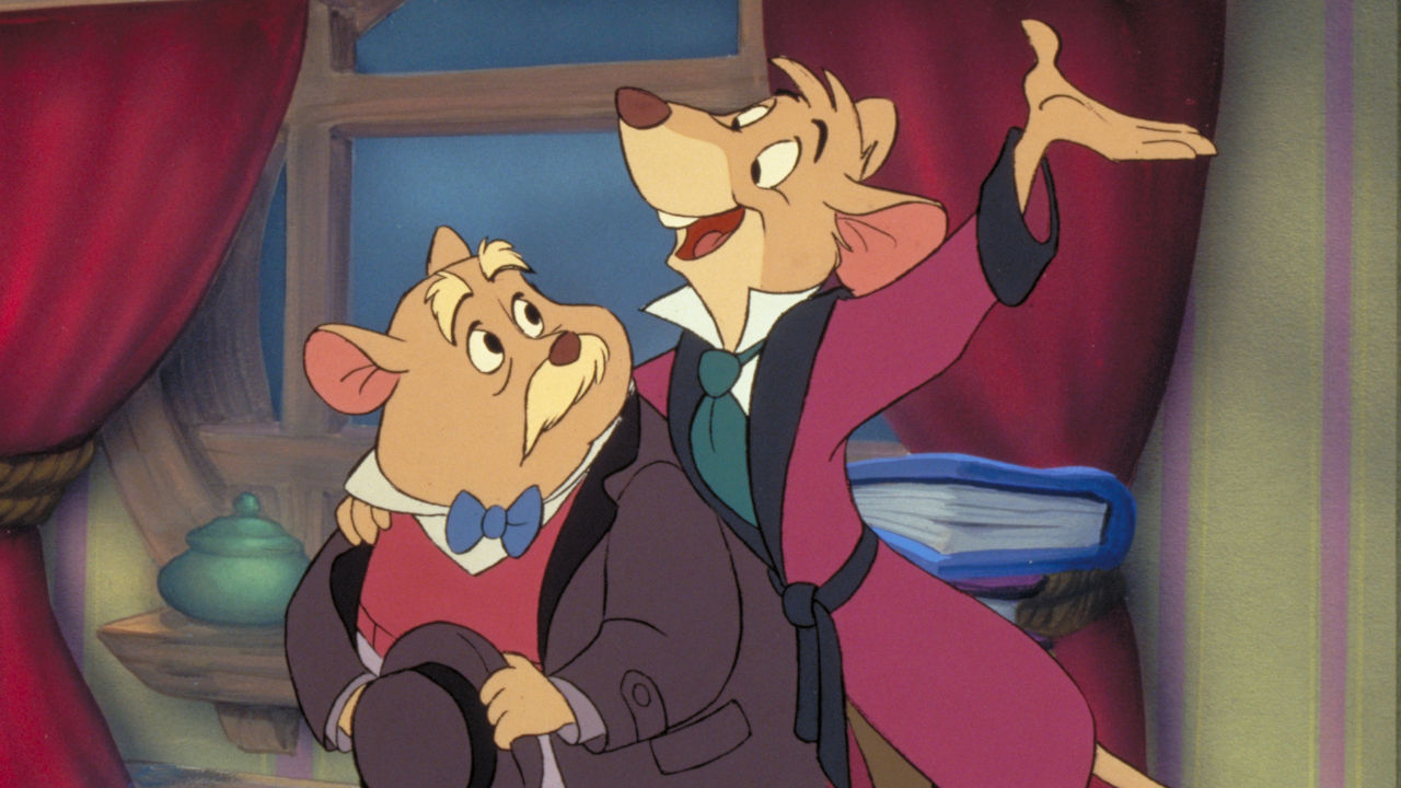 <p><em>The Great Mouse Detective</em> is a fun children’s adaptation of Doyle’s stories. This adaptation is pretty uncomplicated. Basil of Baker Street is the mouse detective inspired by Holmes, and Dr. David Q. Dawson is Watson.</p><p>Since this is a children’s movie, it understandably doesn’t have the grit of the original stories. Nevertheless, the film still captures the twisty-turny vibe of <em>Sherlock</em> stories and is an enjoyable adaptation.</p>