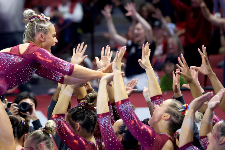 OU women's gymnastics team falls in semifinals, ending Sooners' NCAA ...