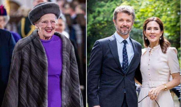 Queen Margrethe, King Frederik and Queen Mary