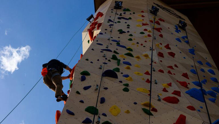 Olympian And Hopefuls Break In Utah’s Biggest Outdoor Climbing Wall At 